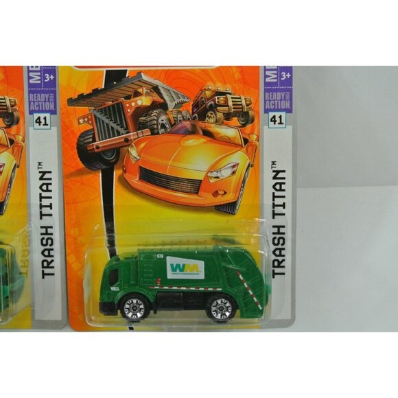 Matchbox Trash Titan MBX Metal Lot of 3 Diecast Cars NOC Waste Management Green - Picture 4 of 4